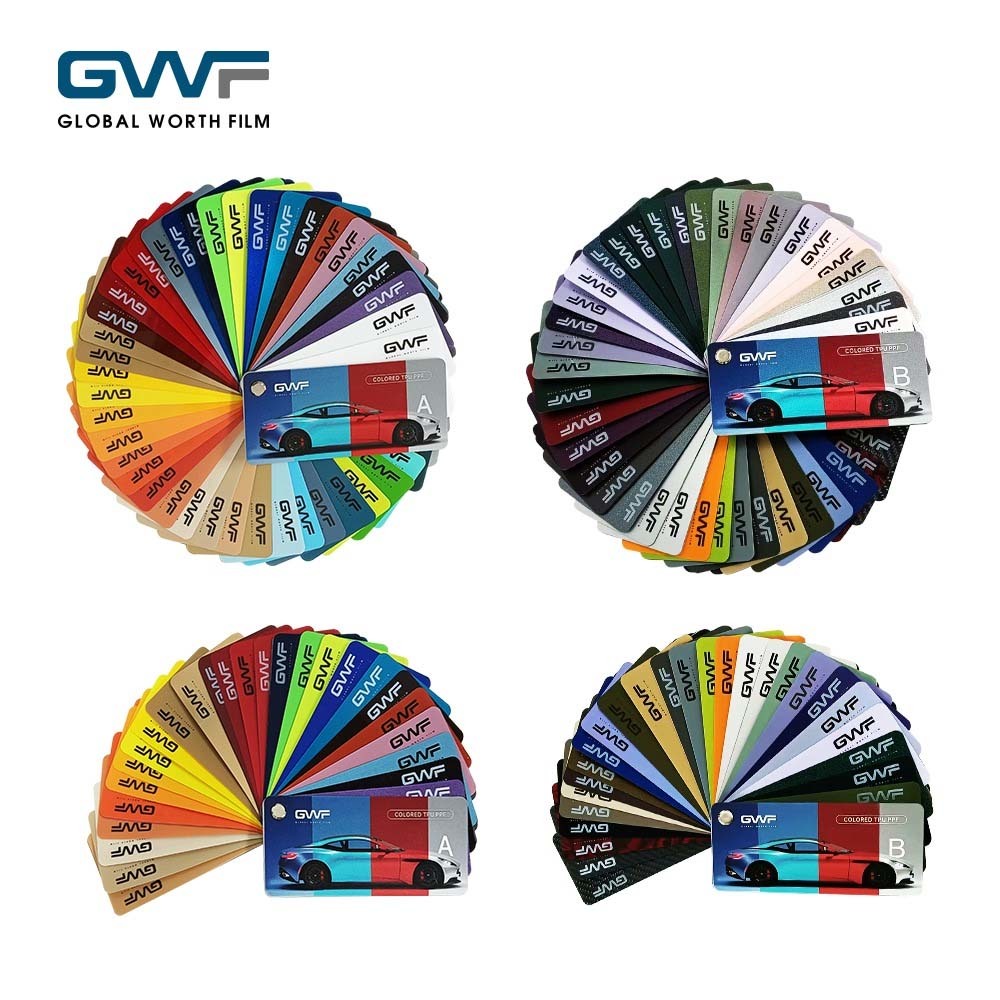 TPU Shifting Color PPF Film Vinyl Wrap Lacquered Liquid Metal Titanium Silver