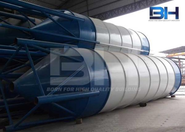 Anti Corrosion Cement Silo , Custom Steel Structure Cement Plant Silo
