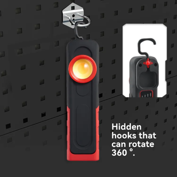 New Car Repair COB Work Light Multi Color Temperature Maintenance Light with Hook and Bracket Charging Multi Functional Light