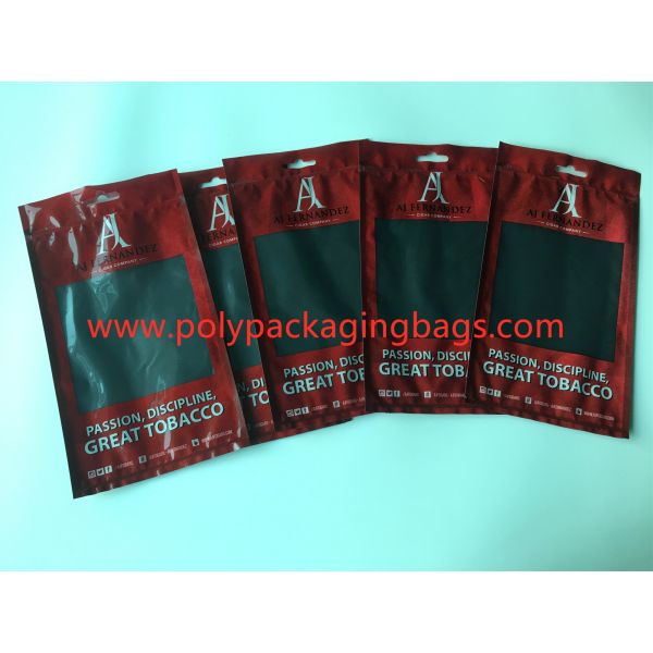 Red Printed Cigar Humidor Bags With Moisturizing Sponge OPP / LDPE Laminated Material