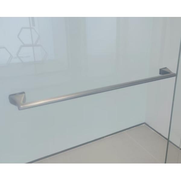 304 Material Stainless Steel Frameless Shower Door Handles Scratch Resistant