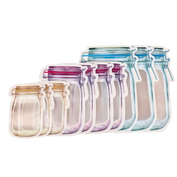Vibrant Pre Printed Plastic Pouches with Zipper Seal for Airtight Storage