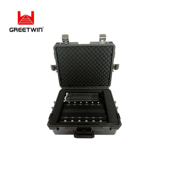 12 Bands 2.4GHz 5GHz VHF UHE Jammer 5G Mobile Phone Wifi 34W