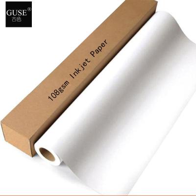 108GSM Large Format Matte Coated Paper 0.61 For Inkjet Printers