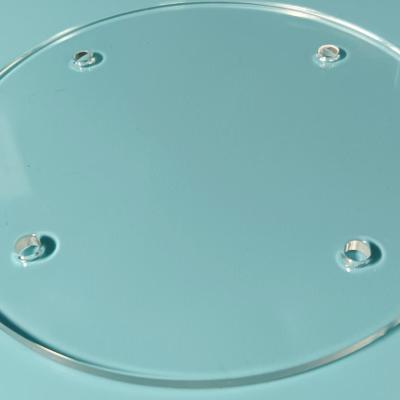 Precision Perforated Quartz Plate High Purity Fused Silica Double Side Ground For Tube Furnace Vacuum Coating