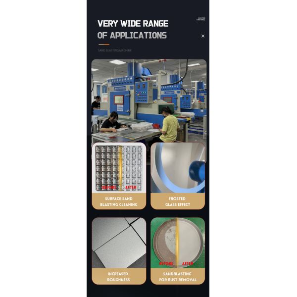 High Speed Automatic Sandblasting Machine For Sheets Glass Sandblasting