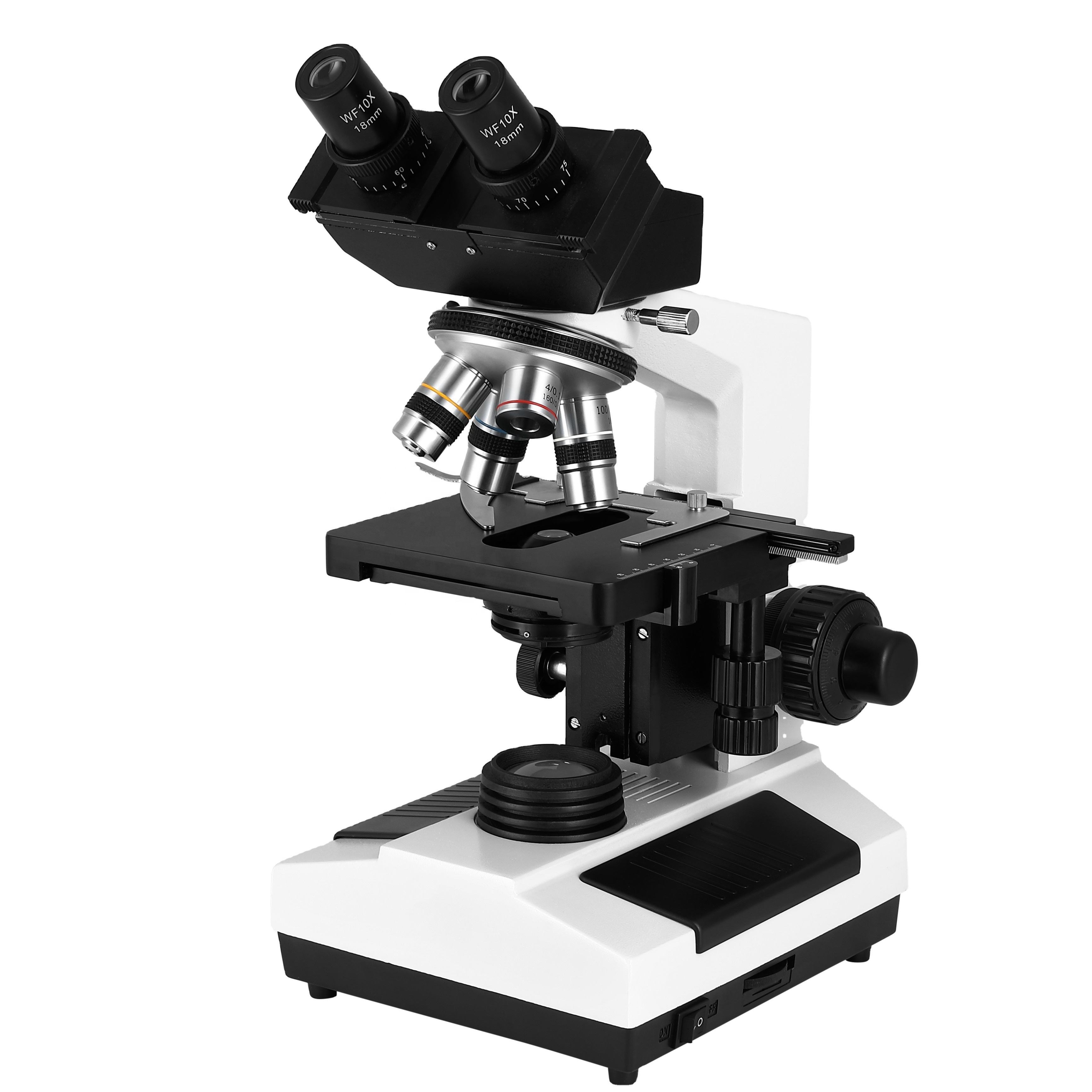 Advanced Binocular Biological Microscope 40X-1000X with Large Mechanical Stage &