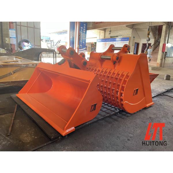 Hydraulic Tilt Bucket 6-10T Excavator 0.3m³ SK60 EX60 for Ditch Cleaning & Land Leveling