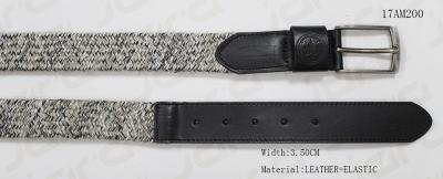 Mixed Colors Cotton Mens Stretch Belts For Jeans Embossed Logo Decoration