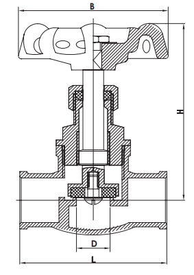 DN20 Plumbing Brass Stop Valve