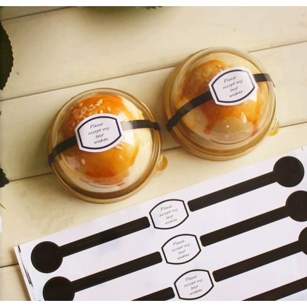ODM Best Wishes Thank You Washi Tape Food Pack Sticker For Business Packaging