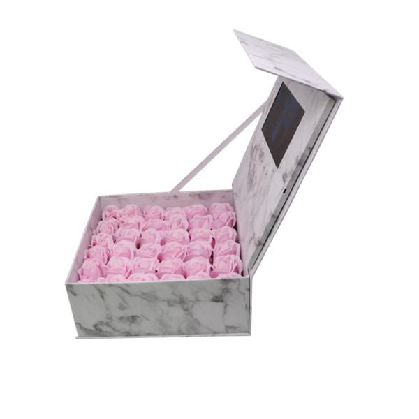 Presentation Marketing Greeting Gift Flower Jewelry Ring Lcd Screen video box gift