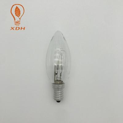 o bulbo C35 do filamento do halogênio 18W, bulbo da vela do halogênio E14 torceu 220V 240V