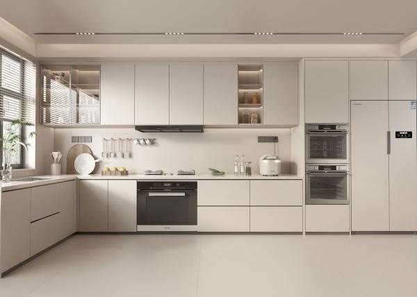 Hotel Latest Modular Kitchen Cabinets With Island Particle Board Plywood 18mm