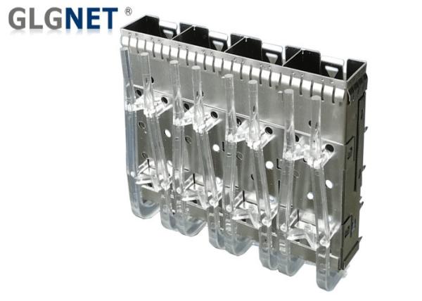 Stampled Formed Metal Sfp+ Cage Right Angle With Heat Dissipation Hole