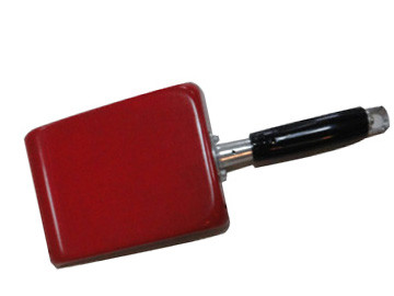 Сковорода красного цвета 22км Нонстик квадратная с черным керамическим покрытием