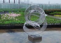 Escultura de aço inoxidável da fita do metal para a decoração exterior