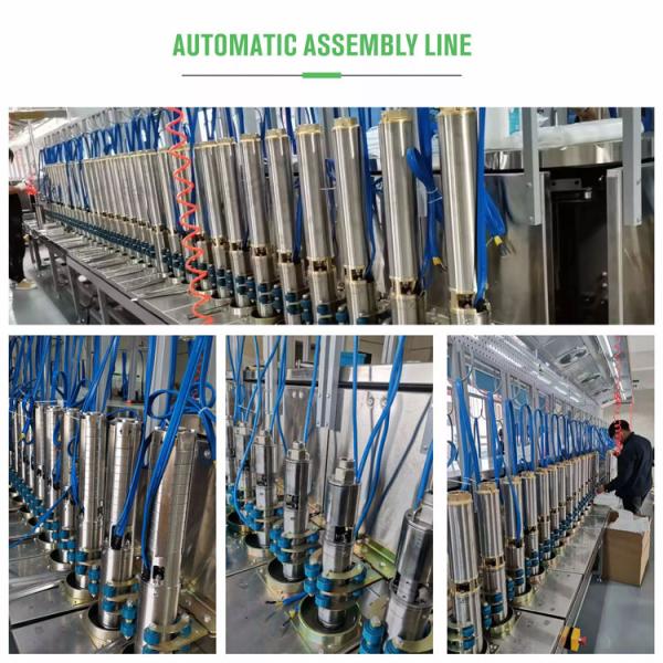 Waterproof Deep Well Submersible Water Pump Stainless Steel Construction