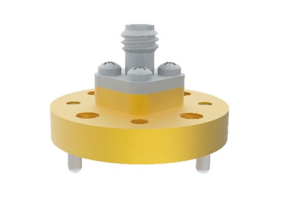 60GHz~90GHz WR12 BJ740 To 1.0mm Female Waveguide To Coax Adapter End Launch