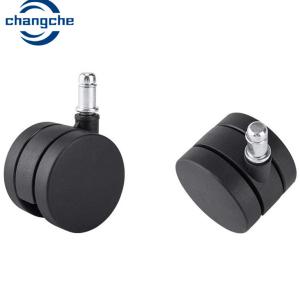 Custom 10 inch Wheel PU Trolley Castor Wheels For Gaming Chair