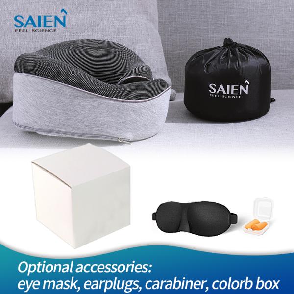 SAIEN SN-FC583 Full Support No Neck Pain Memory Foam Neck Pillow Anti-Static tested ROHS
