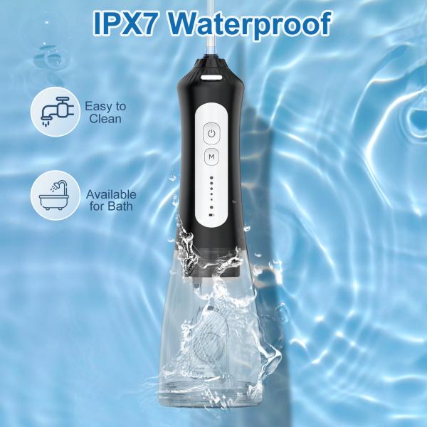Portable Electric Water Flosser with 5 Pressure Modes and 300ml Water Tank for Oral Care