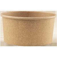 Cuenco de ensalada de la cartulina de Kraft de la ronda de ZEEHENG 1500 ml 184x161x66 cm