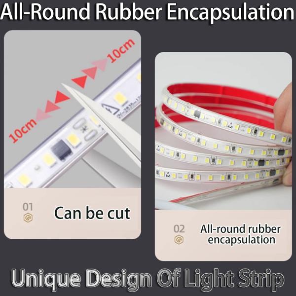 Éclairage des tunnels de mines souterraines 24V auto-adhésif 4000K LED Fente en aluminium Soft Light Strip