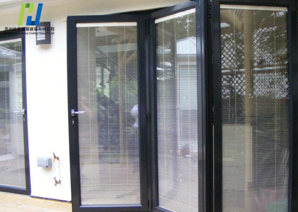 Decorative Bathroom Internal Blinds Glass Tempered Blinds Between Glass