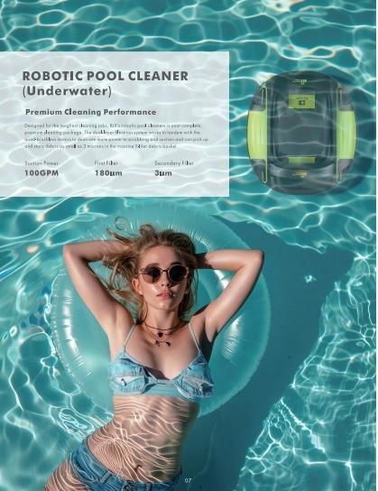 Remote Control Clear Swimming Pool Robot Automatic Cleaning Energy Saving