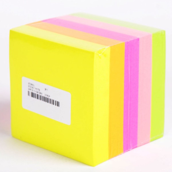 high quality office stationery fluorescence rich colors 85x85mm office supplies sticky note pads