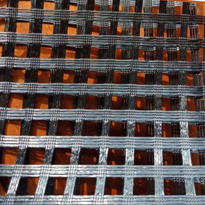 High Strength Low Creep Asphalt Reinforcement Fiberglass Geogrid Road Construction Material
