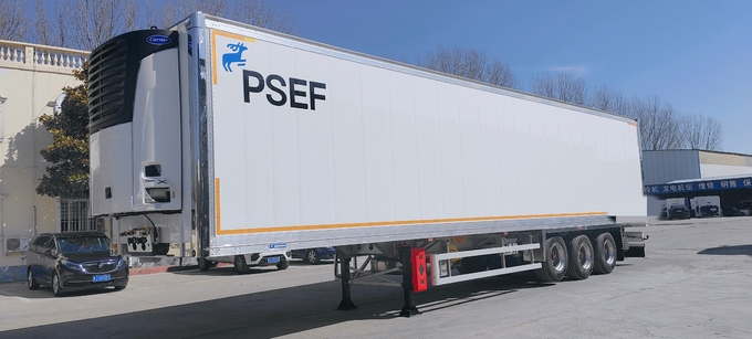 53 футовый холодильный ящик Новый Reefer 3-осевой полуприцеп 84м3