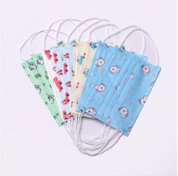 Printed Kids Protective Wearing Medical Mask 3 Ply  For Baby Children