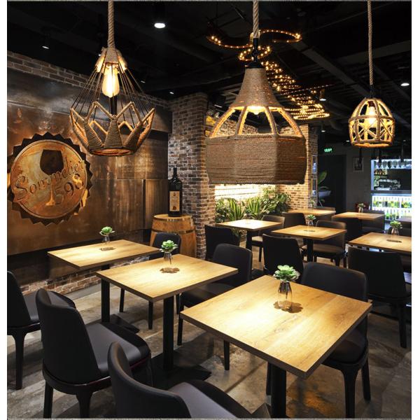 Vintage Pendant Lamp E27  Rope Iron Lampshade For Bar Shop/Coffee House Loft pendant lamp(WH-VP-247)
