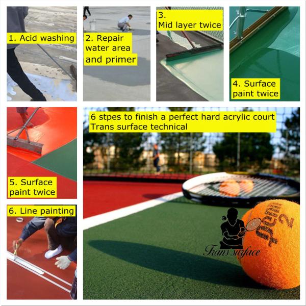Soundproof Tennis Badminton Court Flooring Customized Color
