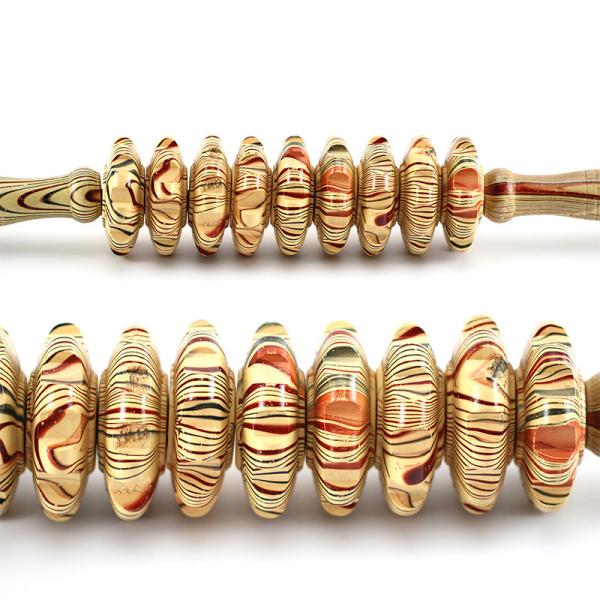 Handheld ручка ролика массажа круга 38cm деревянная для фасции