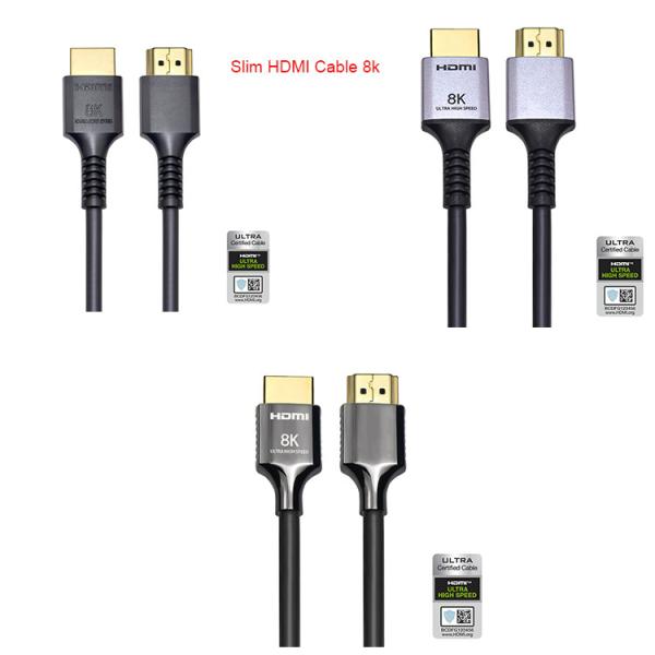 Braided Nylon 8K HDMI Cable 10ft Gold Connectors 48gbps VRR EARC
