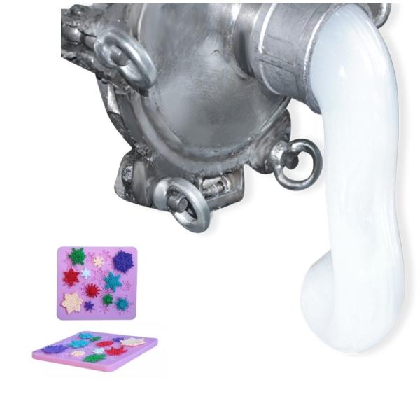 A+B LSR Liquid Silicone Rubber / White Color Condensed Cure Liquid Silicone For Molds