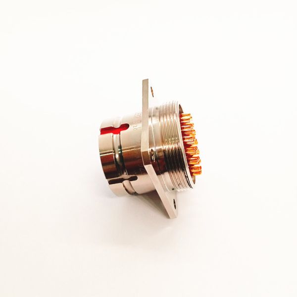 Circular Connector Y3A-1832ZK10 32 Pin Socket  Bayonet  Flange Mount Connector