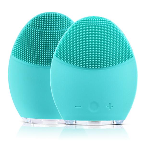 Electric Rechargeable Silicone Facial Cleanser Brush Vibration Massage Multi-Functional Beauty Equipment