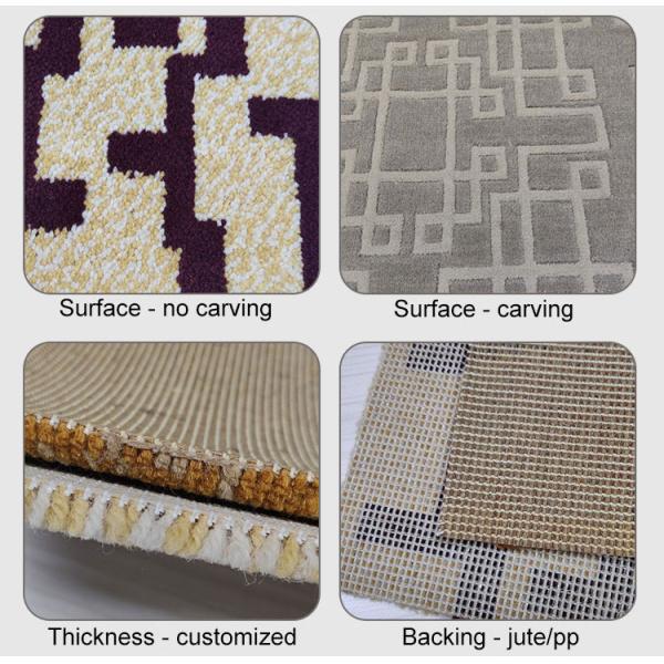 12ft or 13.12ft Width Axminster Carpet for Meeting Room and Banquet Luxury Hotel Style