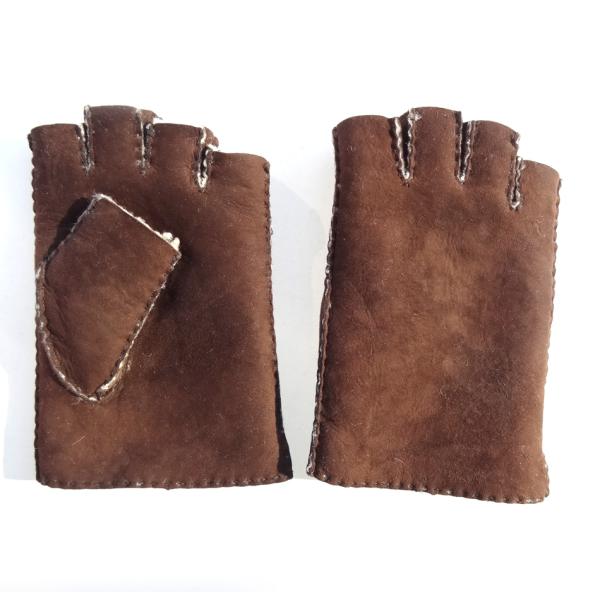 Double Face Leather Fashion Gloves , Touch Screen Cute Women'S Mitten Gloves