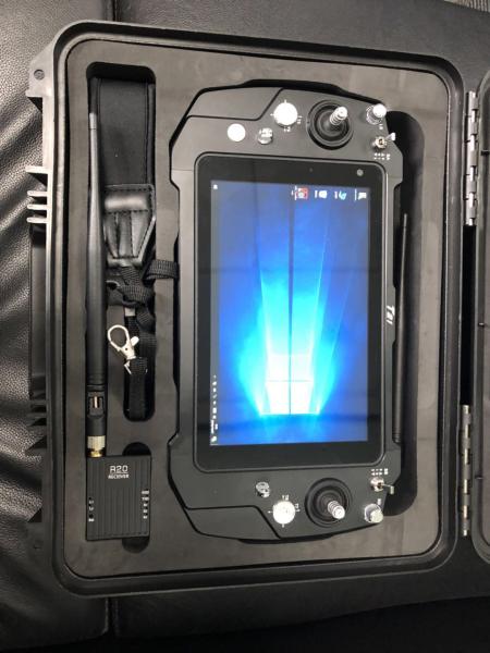 Professional Hand Holding Portable Ground Control Station For UAV 50Km Range
