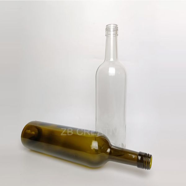 Modern Bordeaux Empty Glass Bottles 750ml Screw Top For Ready To Drink Wine 400g 1702S-7A