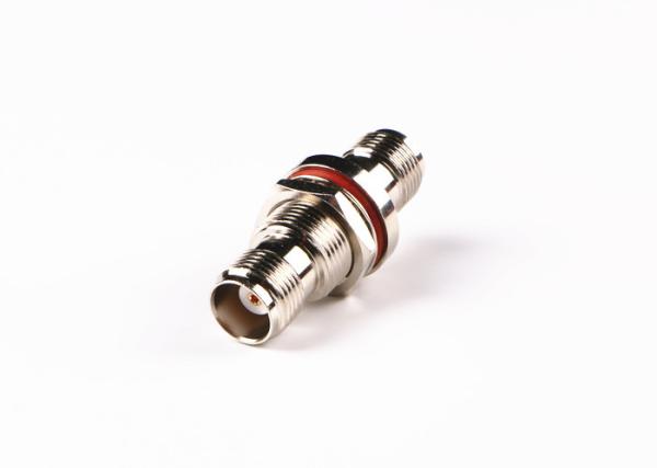 Conector fêmea folheado a níquel do ângulo direito de TNC, conector co-axial VSWR ≤1.3 de TNC