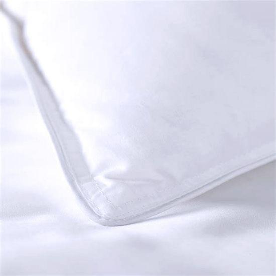 100% Cotton White Hotel Pillow Cases Hypoallergenic Wrinkle Resistant