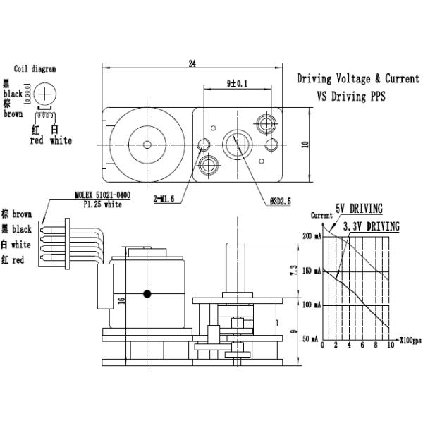 участок 2 мотора 5V червя 10mm мини зацепленный Stepper горизонтальный прямоугольный
