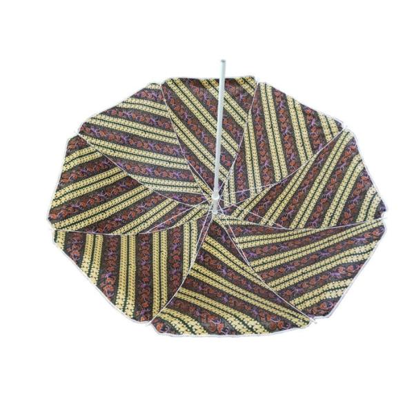 Крепкий водоустойчивый портативный зонтик пляжа, на открытом воздухе ткань сатинировки зонтика патио