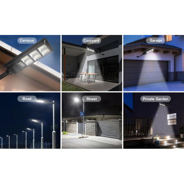 Luz de calle solar de 120 vatios para la prenda impermeable blanca de la resistencia IP65 de la inundación de la luz del día al aire libre 5000K